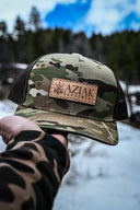 Aziak Equipment Leather Patch Snapback