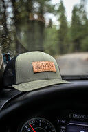 Aziak Equipment Leather Patch Snapback